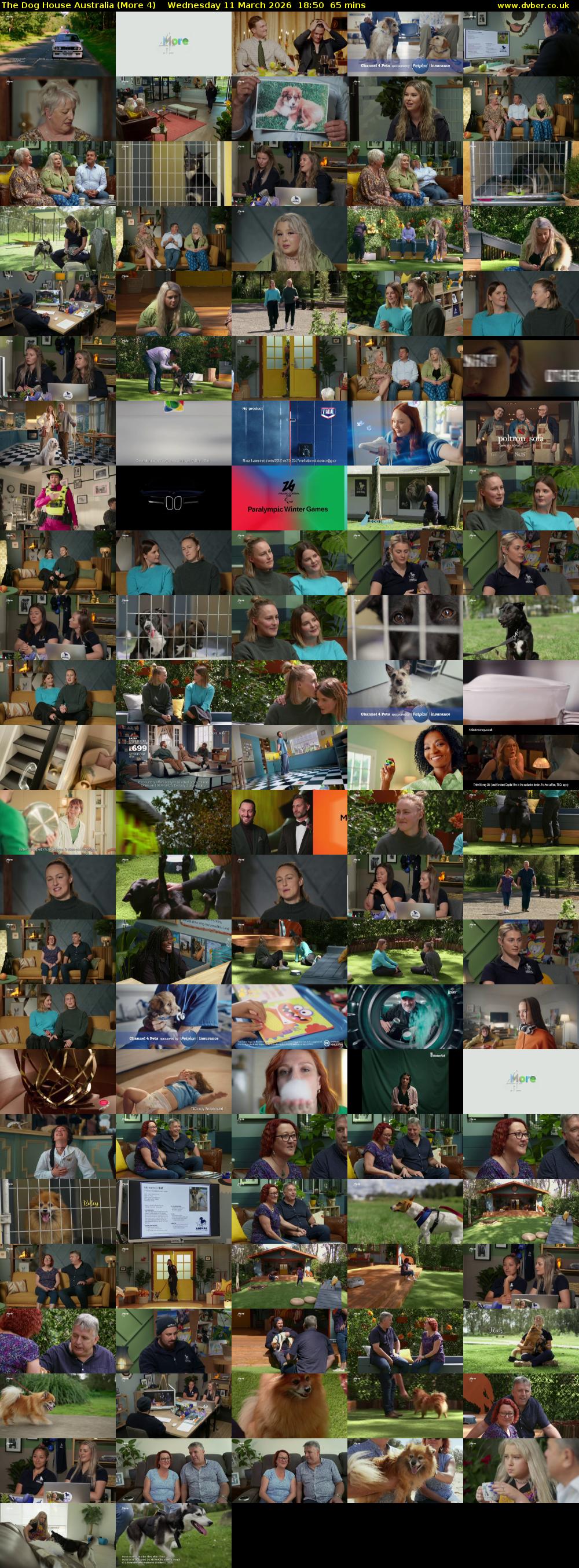 The Dog House Australia (More 4) Wednesday 11 March 2026 18:50 - 19:55