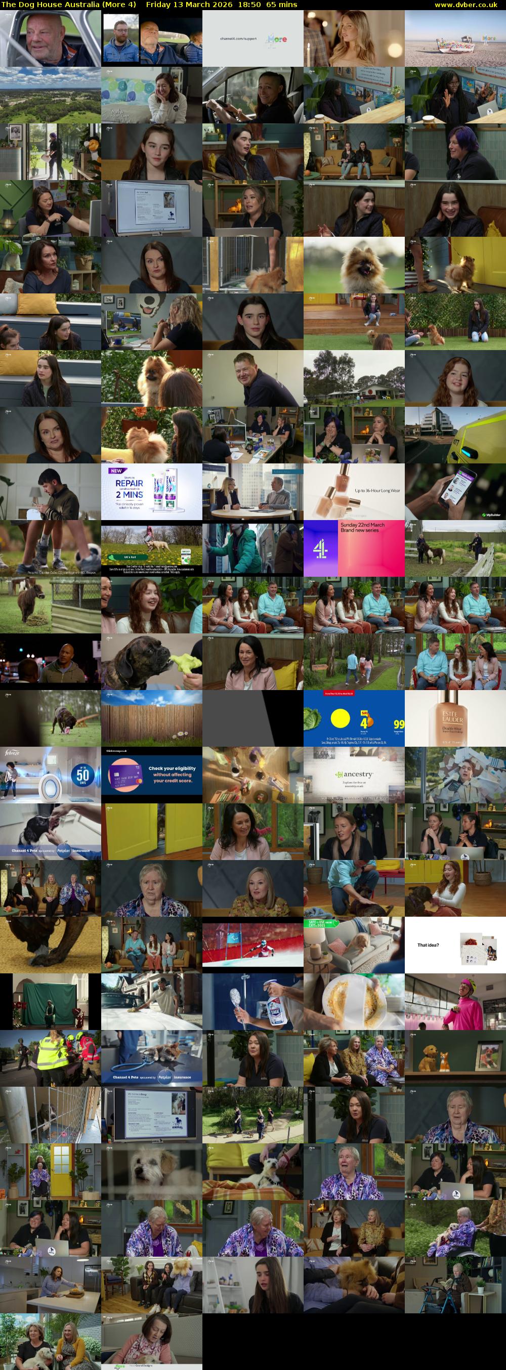 The Dog House Australia (More 4) Friday 13 March 2026 18:50 - 19:55