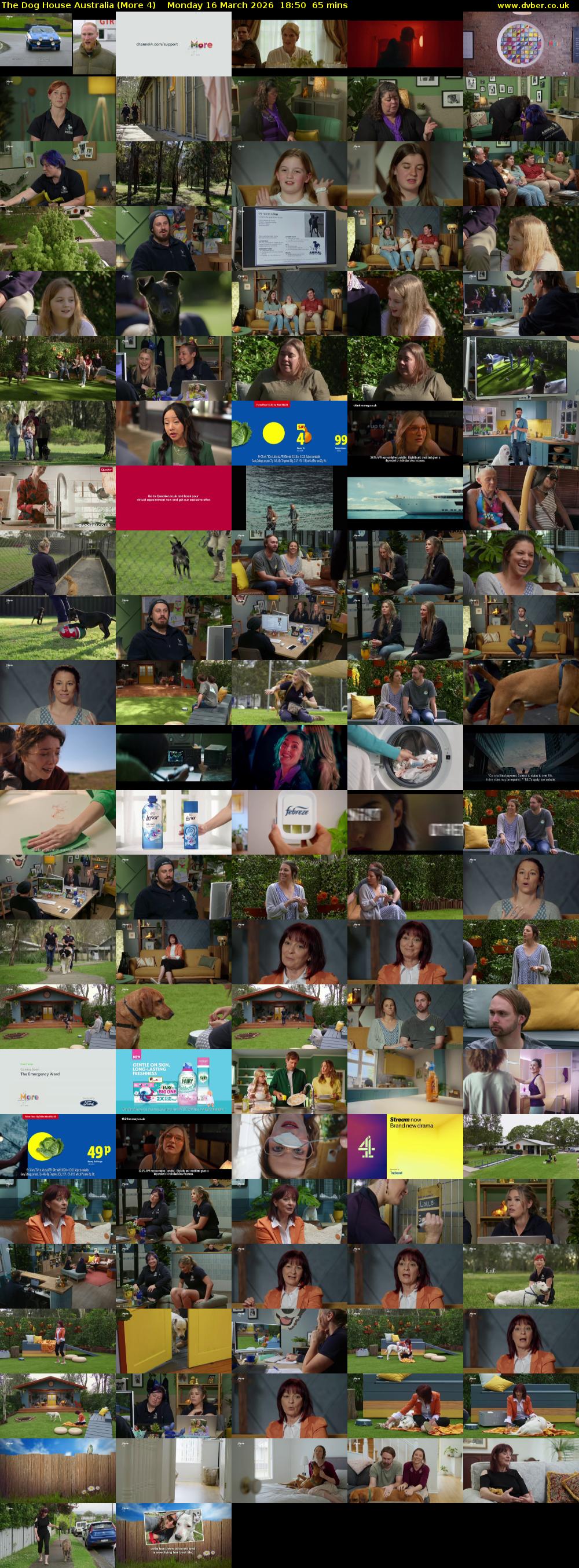 The Dog House Australia (More 4) Monday 16 March 2026 18:50 - 19:55