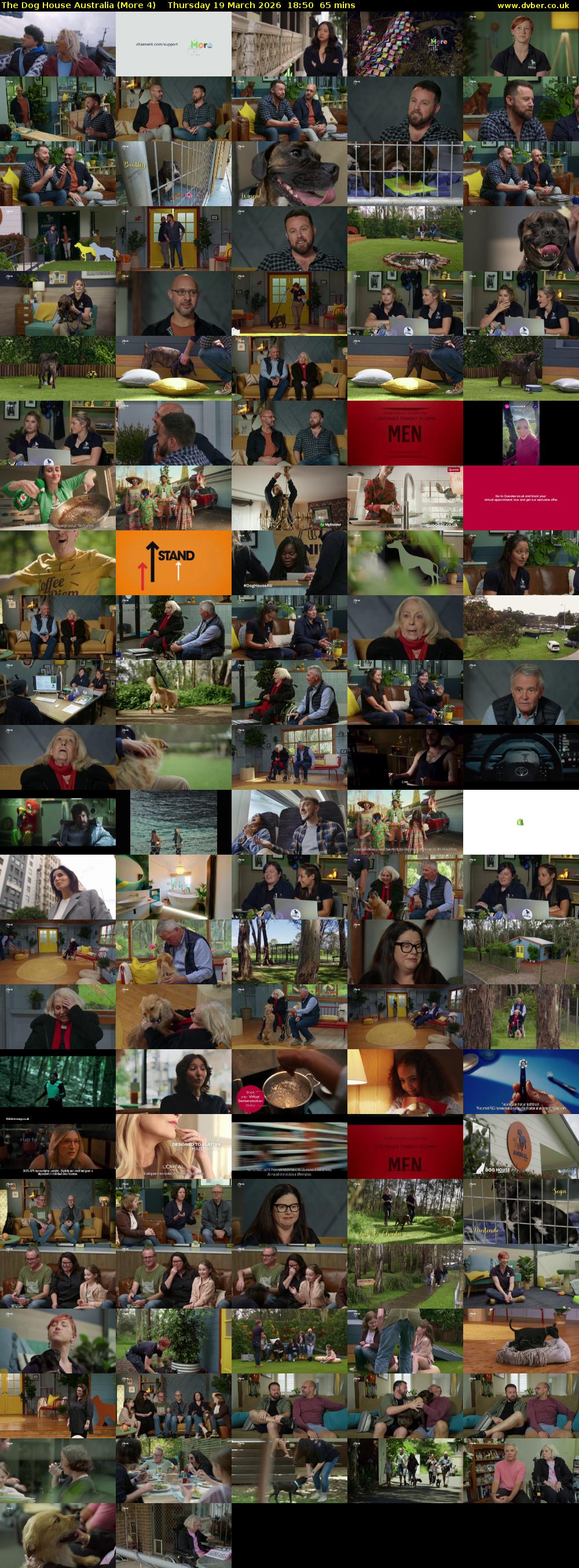 The Dog House Australia (More 4) Thursday 19 March 2026 18:50 - 19:55