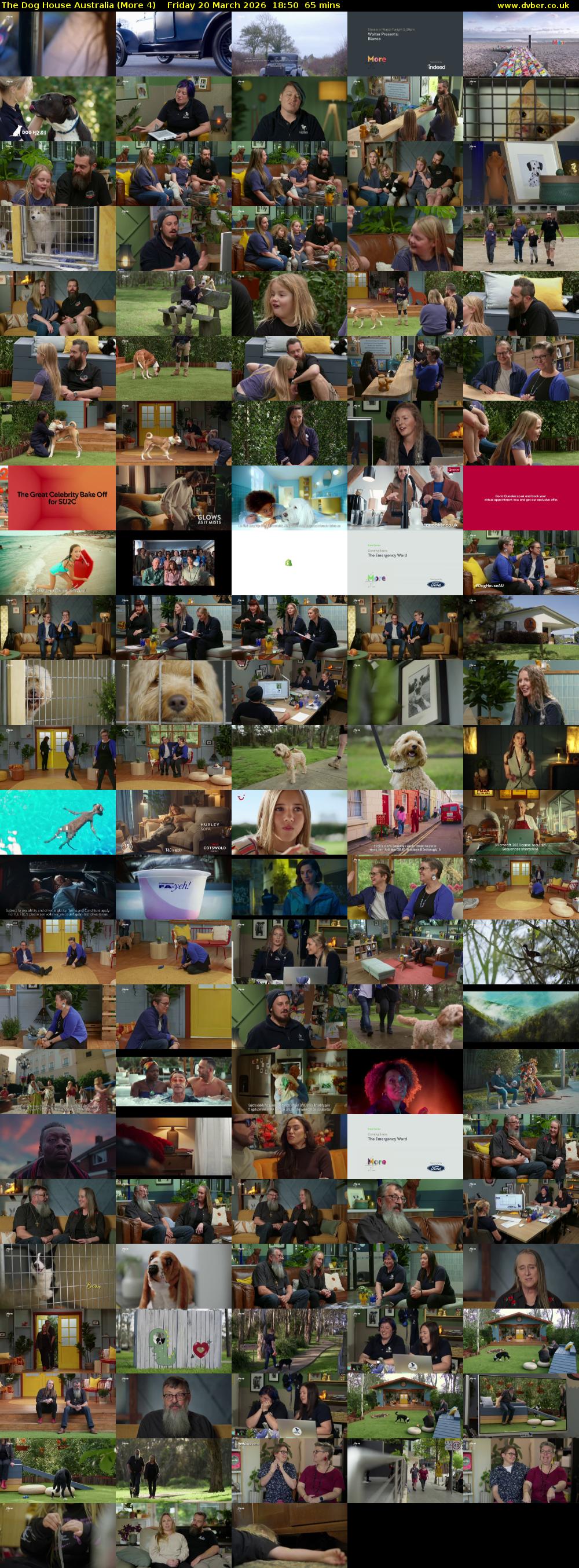 The Dog House Australia (More 4) Friday 20 March 2026 18:50 - 19:55