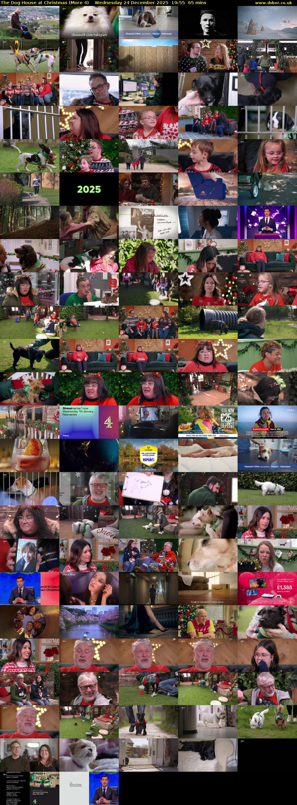The Dog House at Christmas (More 4) Wednesday 24 December 2025 19:55 - 21:00