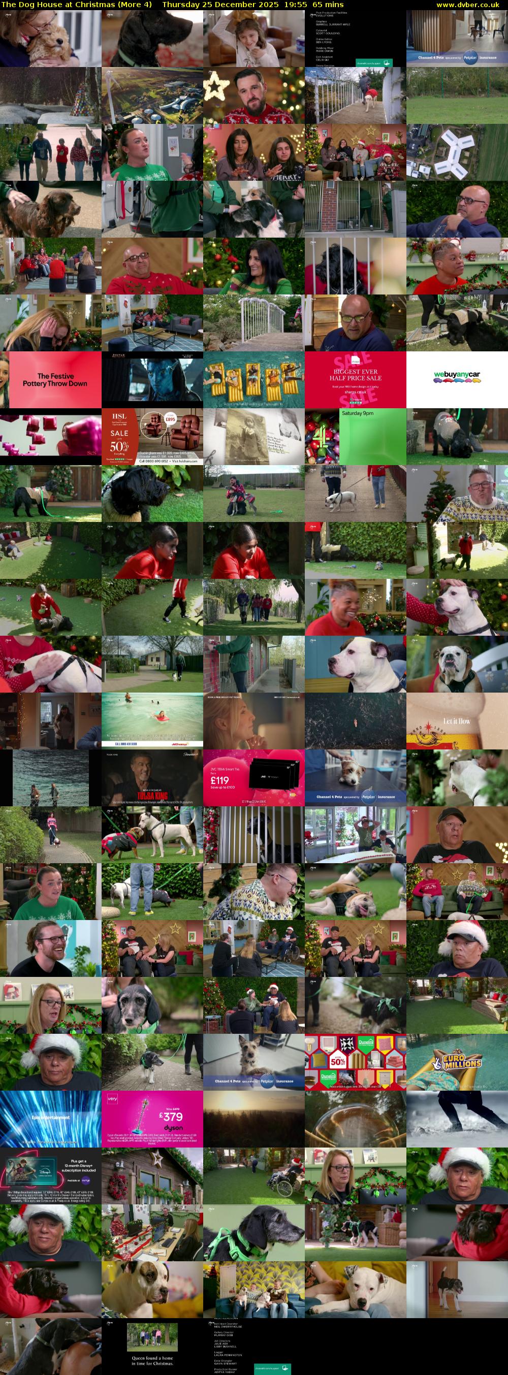 The Dog House at Christmas (More 4) Thursday 25 December 2025 19:55 - 21:00