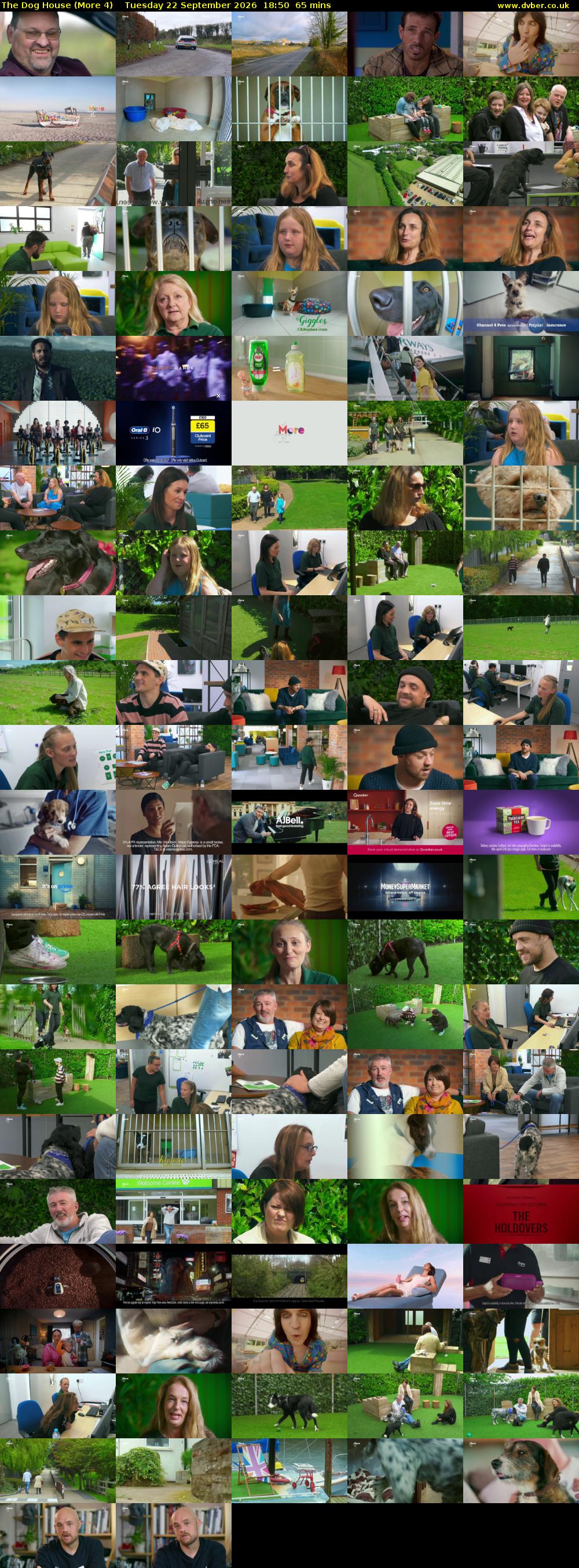 The Dog House (More 4) Tuesday 22 September 2026 18:50 - 19:55