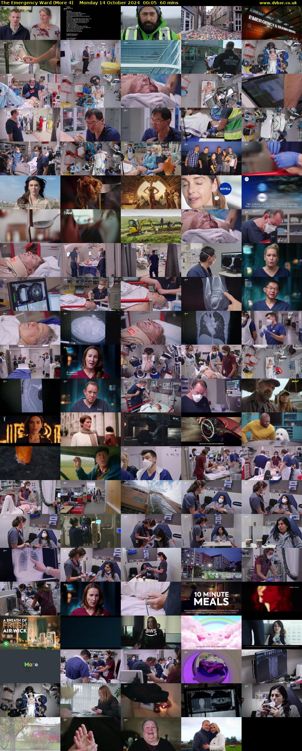 The Emergency Ward (More 4) Monday 14 October 2024 00:05 - 01:05