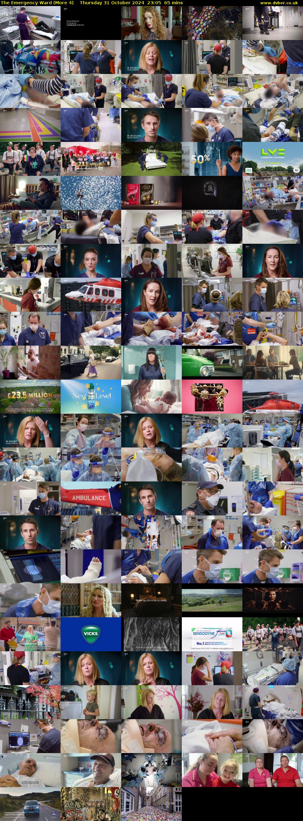The Emergency Ward (More 4) Thursday 31 October 2024 23:05 - 00:10
