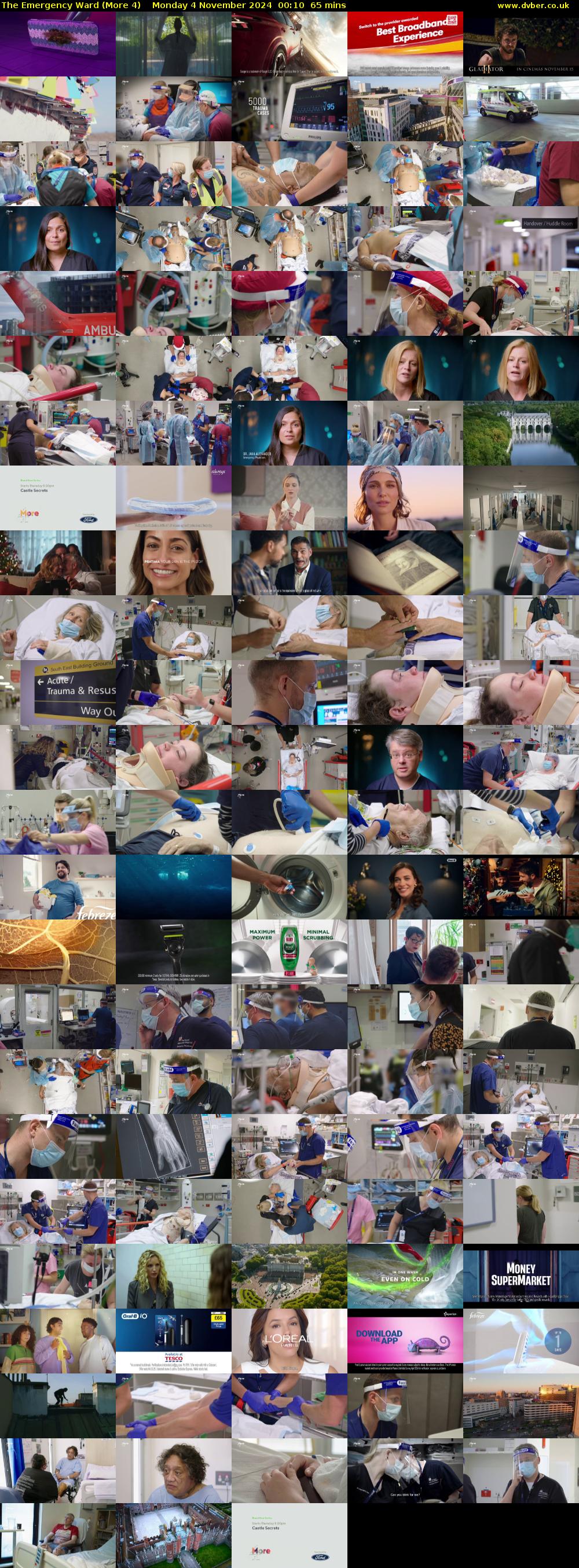 The Emergency Ward (More 4) Monday 4 November 2024 00:10 - 01:15