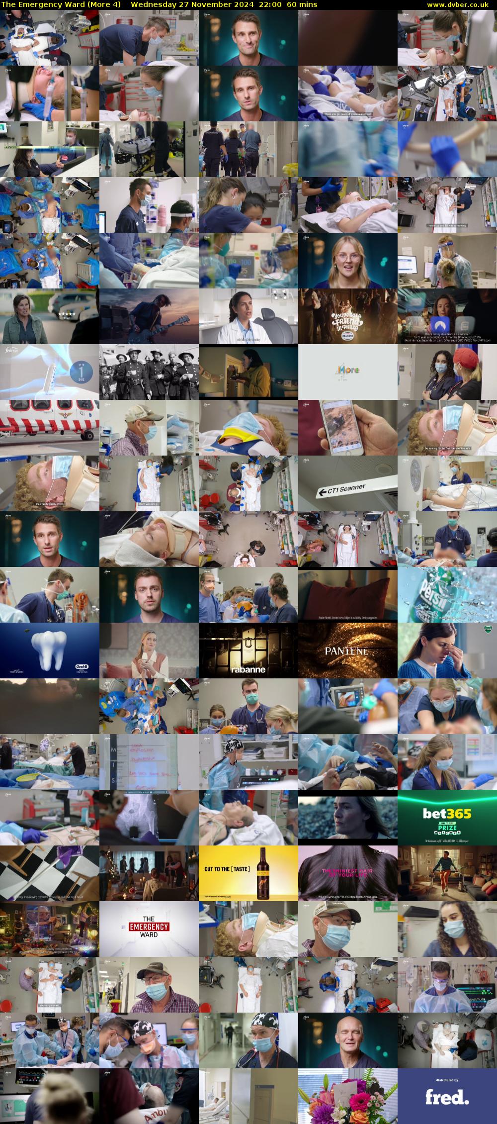 The Emergency Ward (More 4) Wednesday 27 November 2024 22:00 - 23:00