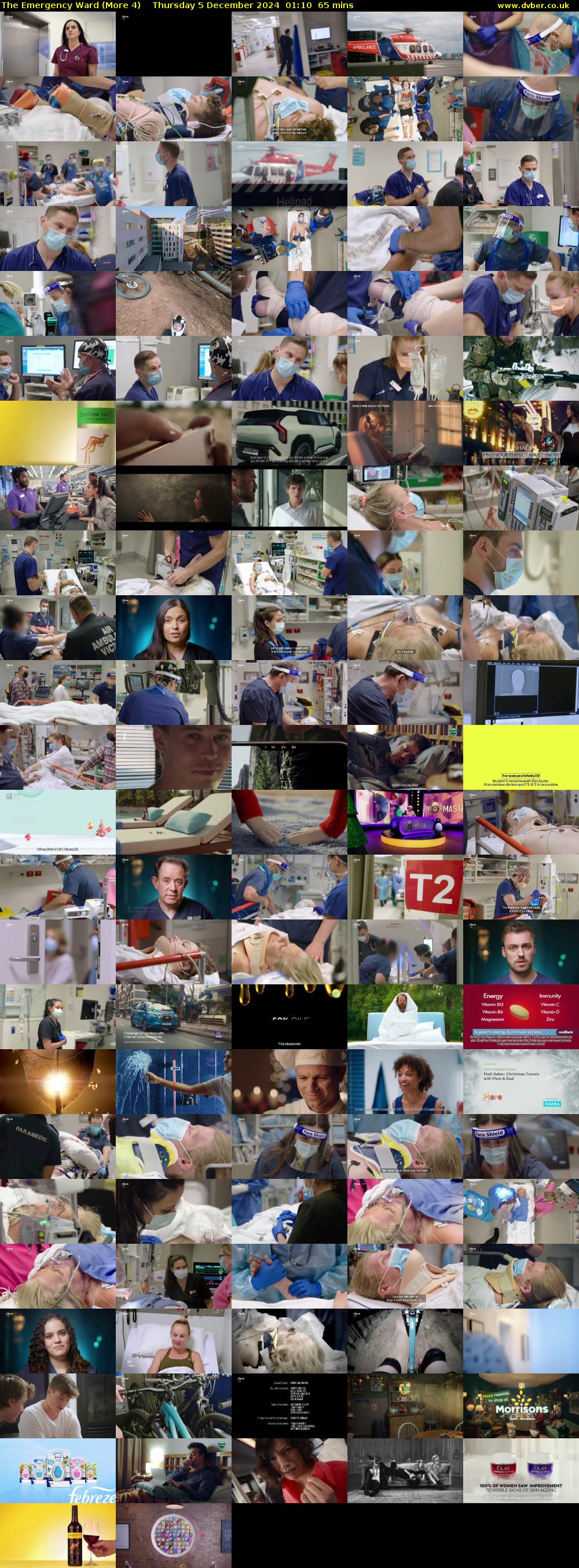 The Emergency Ward (More 4) Thursday 5 December 2024 01:10 - 02:15