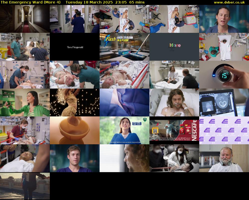 The Emergency Ward (More 4) Tuesday 18 March 2025 23:05 - 00:10