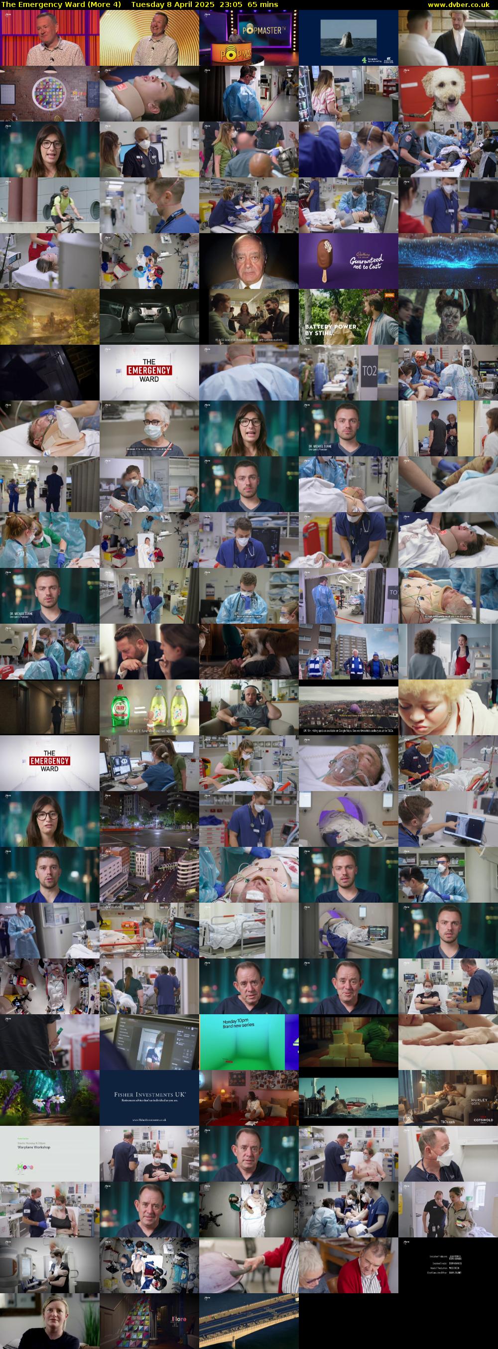 The Emergency Ward (More 4) Tuesday 8 April 2025 23:05 - 00:10