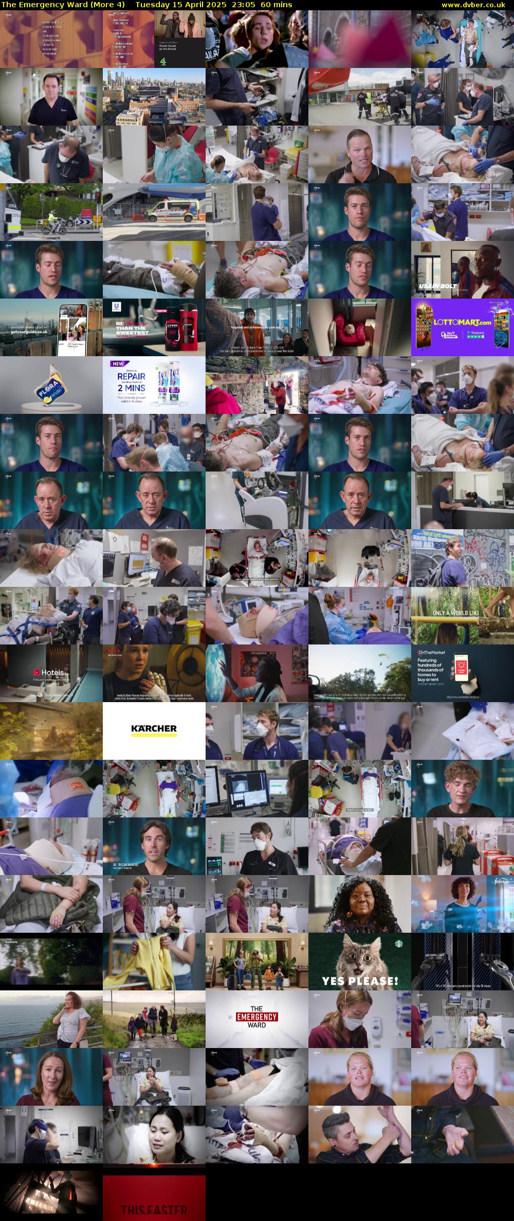 The Emergency Ward (More 4) Tuesday 15 April 2025 23:05 - 00:05