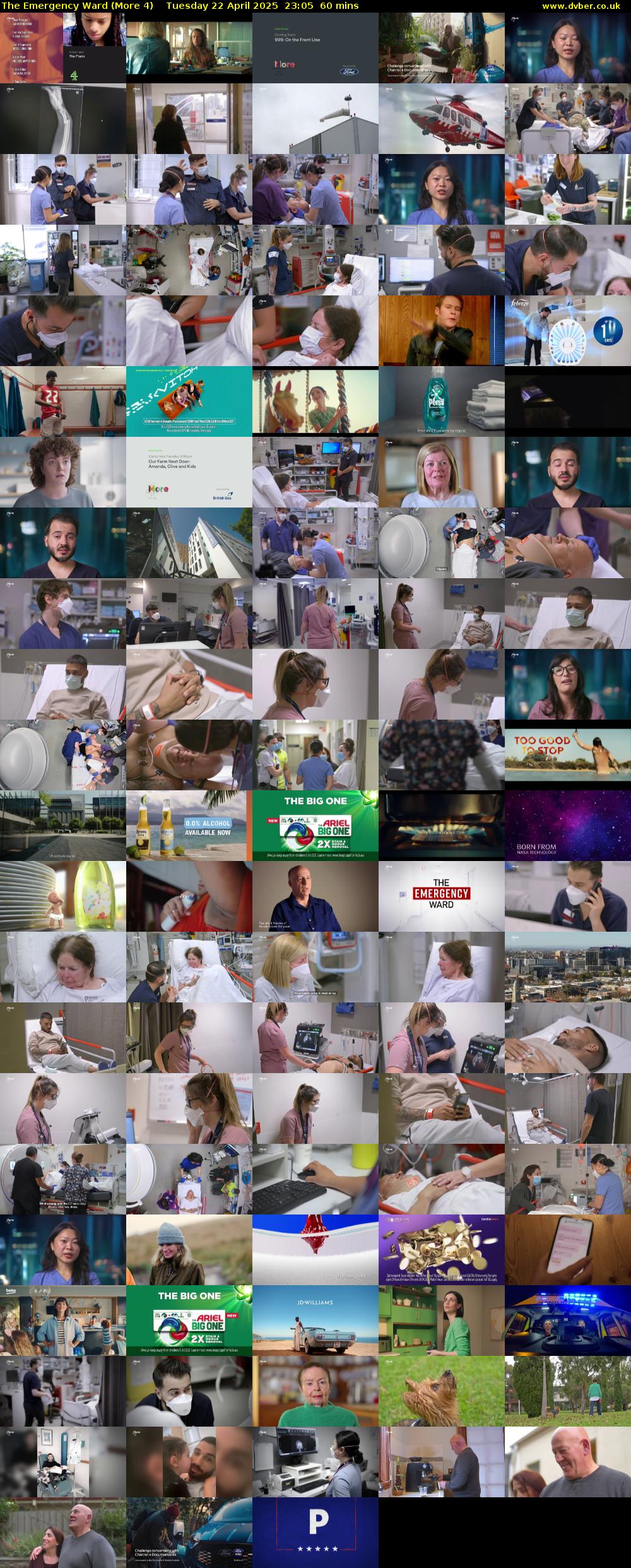 The Emergency Ward (More 4) Tuesday 22 April 2025 23:05 - 00:05
