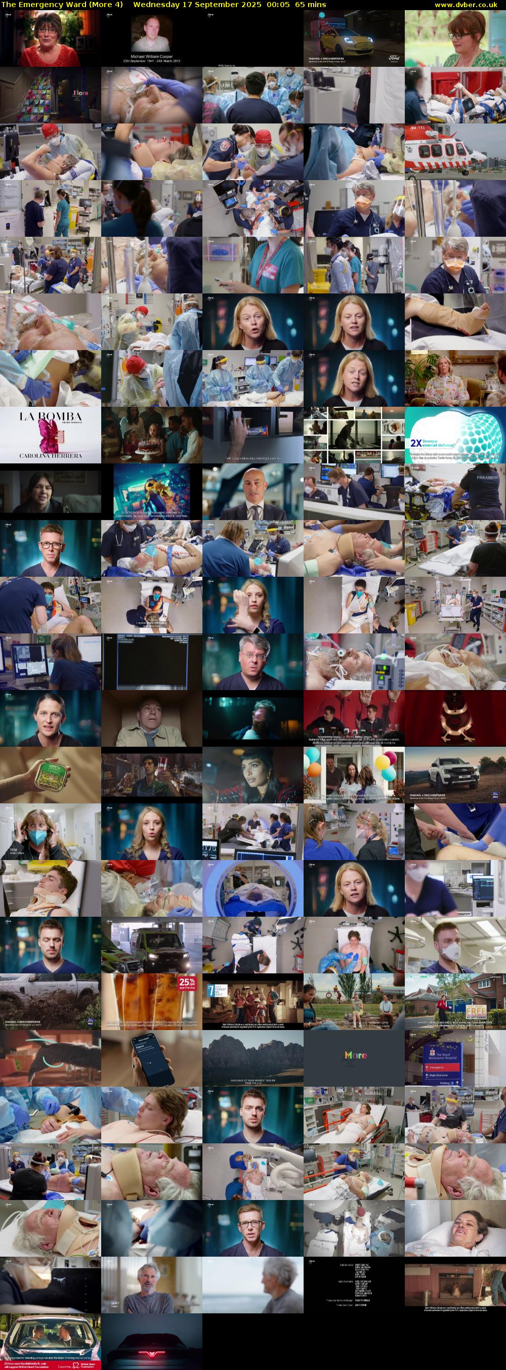 The Emergency Ward (More 4) Wednesday 17 September 2025 00:05 - 01:10