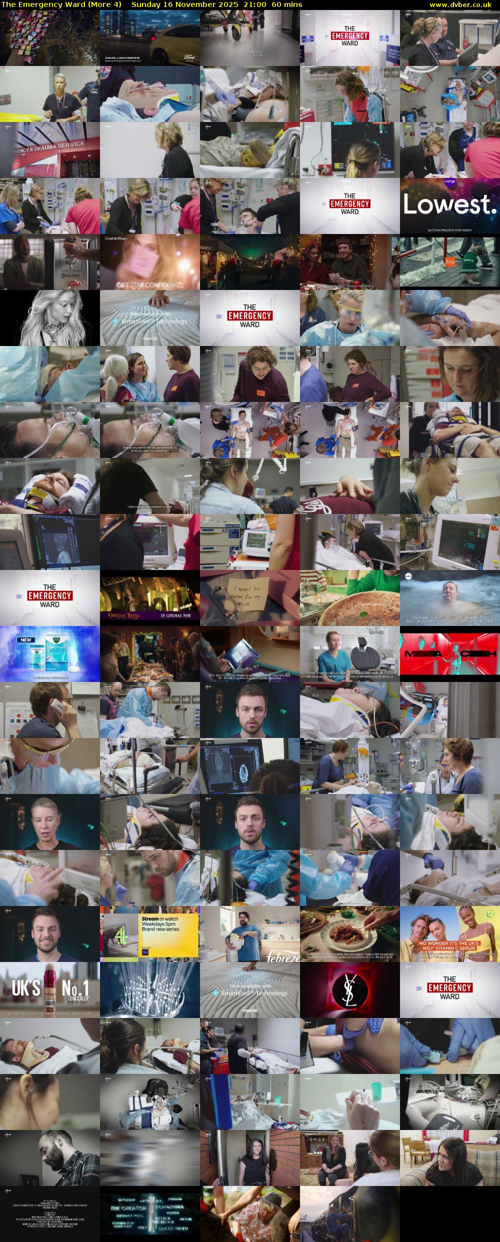 The Emergency Ward (More 4) Sunday 16 November 2025 21:00 - 22:00