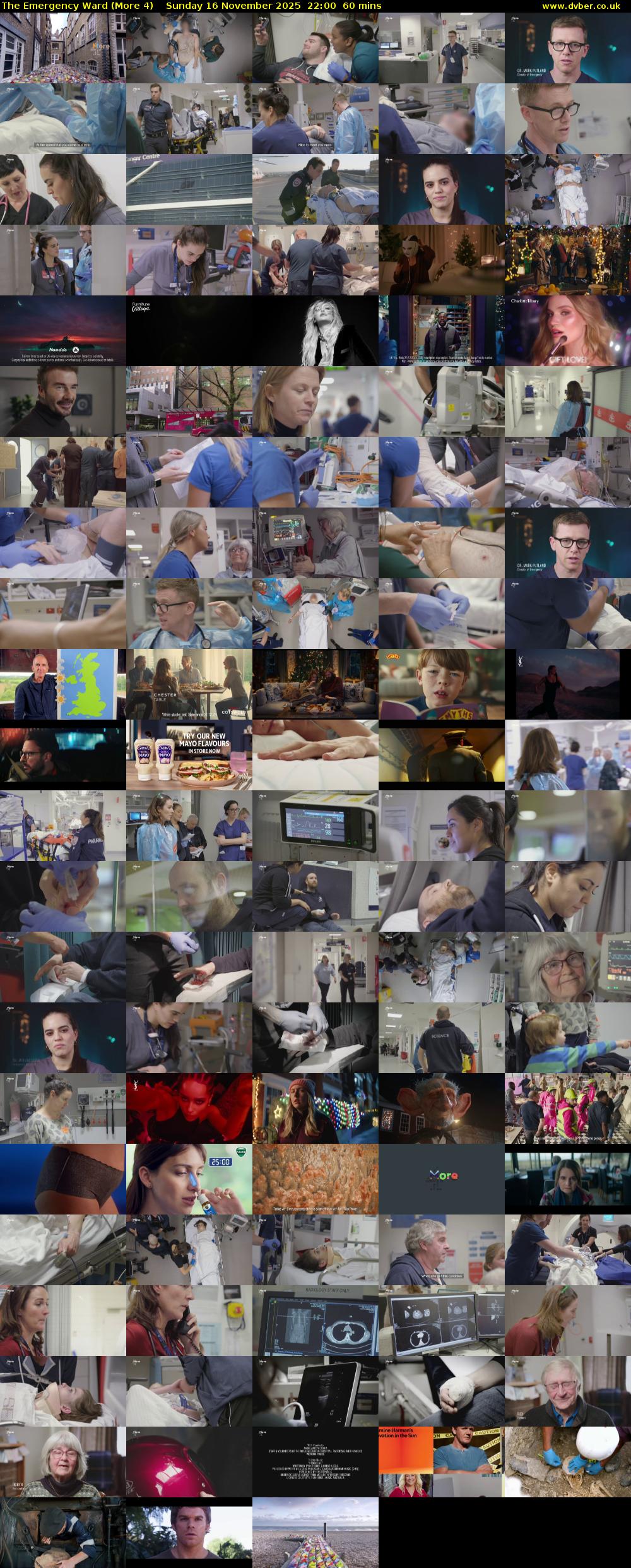 The Emergency Ward (More 4) Sunday 16 November 2025 22:00 - 23:00