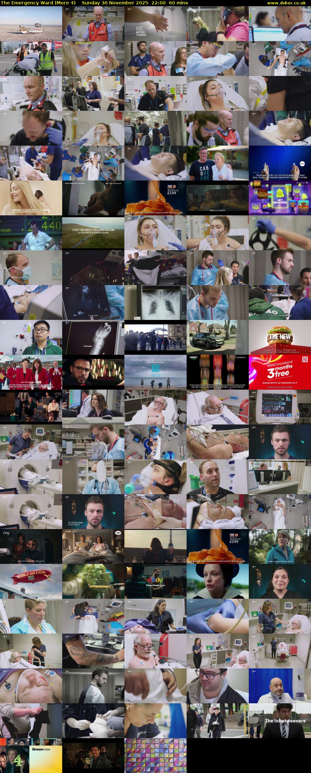 The Emergency Ward (More 4) Sunday 30 November 2025 22:00 - 23:00