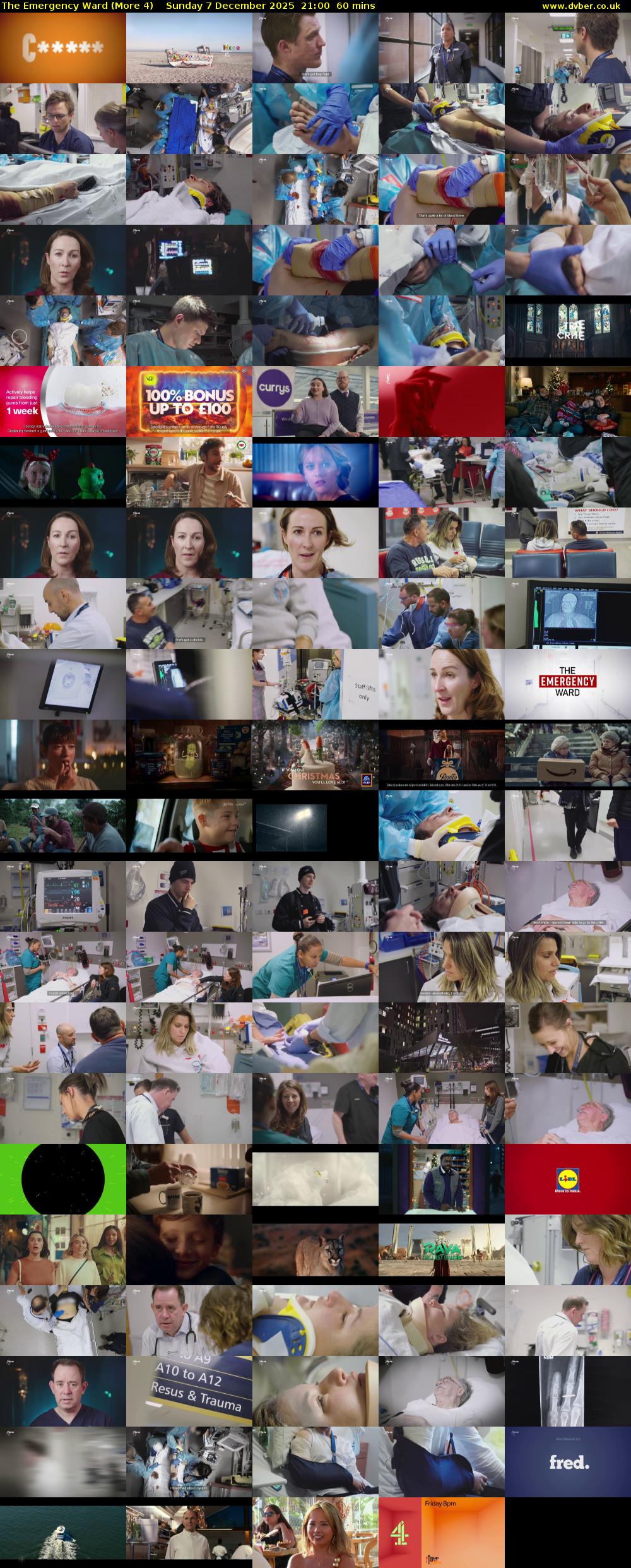The Emergency Ward (More 4) Sunday 7 December 2025 21:00 - 22:00