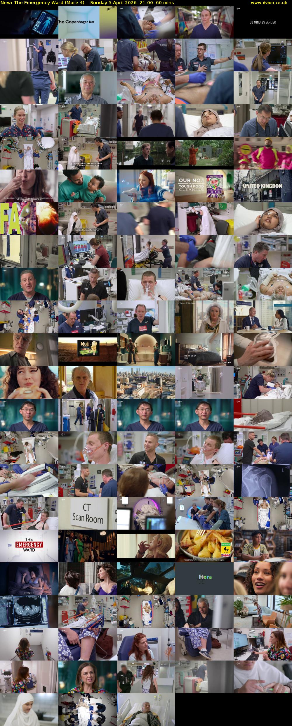 The Emergency Ward (More 4) Sunday 5 April 2026 21:00 - 22:00
