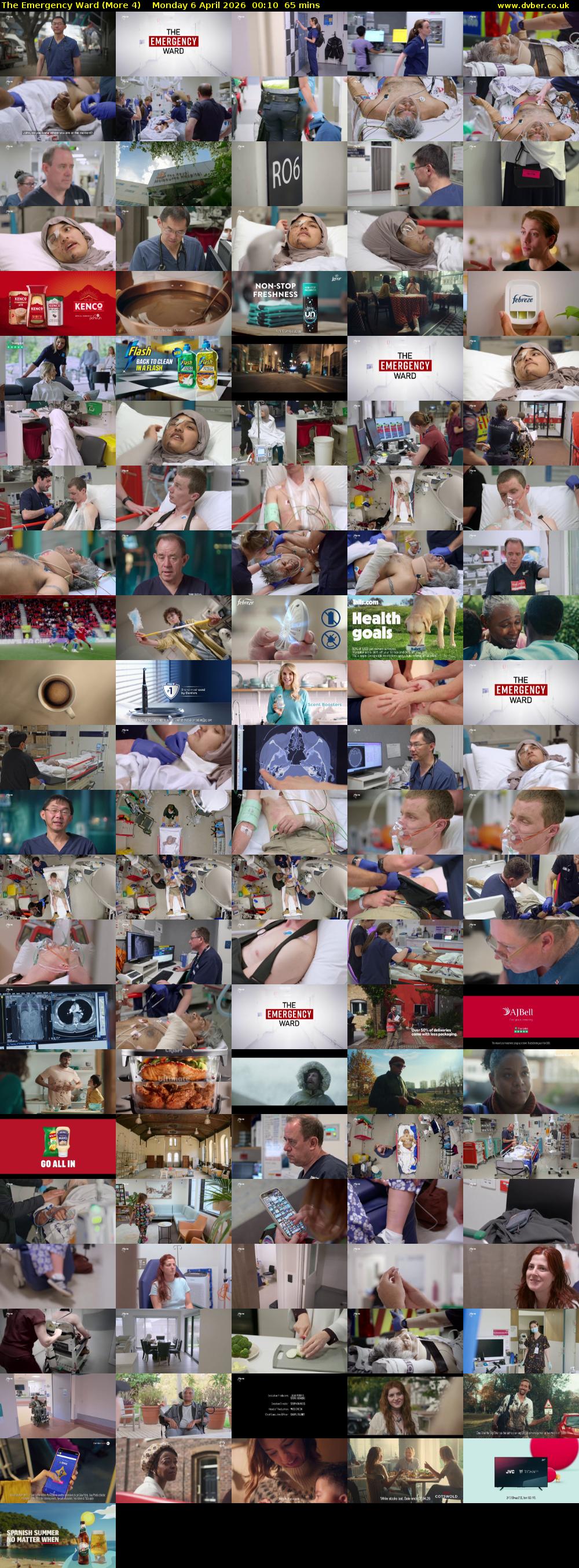 The Emergency Ward (More 4) Monday 6 April 2026 00:10 - 01:15