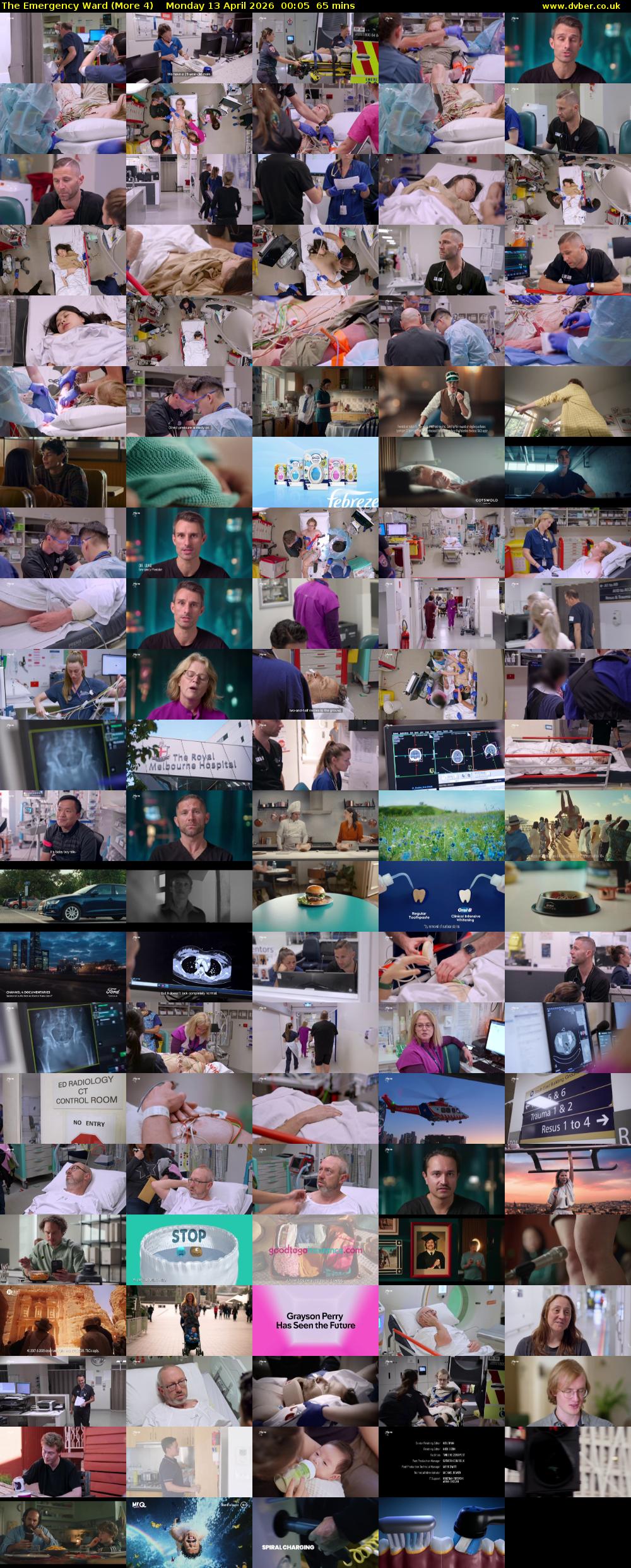 The Emergency Ward (More 4) Monday 13 April 2026 00:05 - 01:10