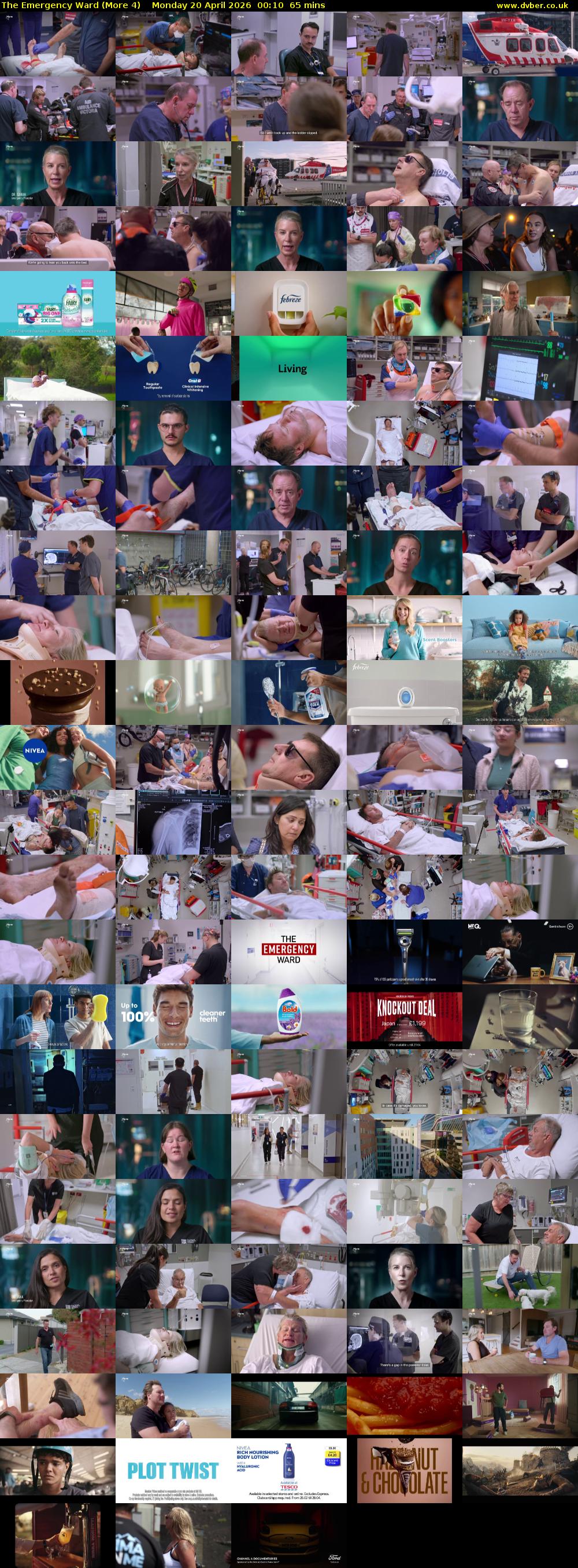 The Emergency Ward (More 4) Monday 20 April 2026 00:10 - 01:15
