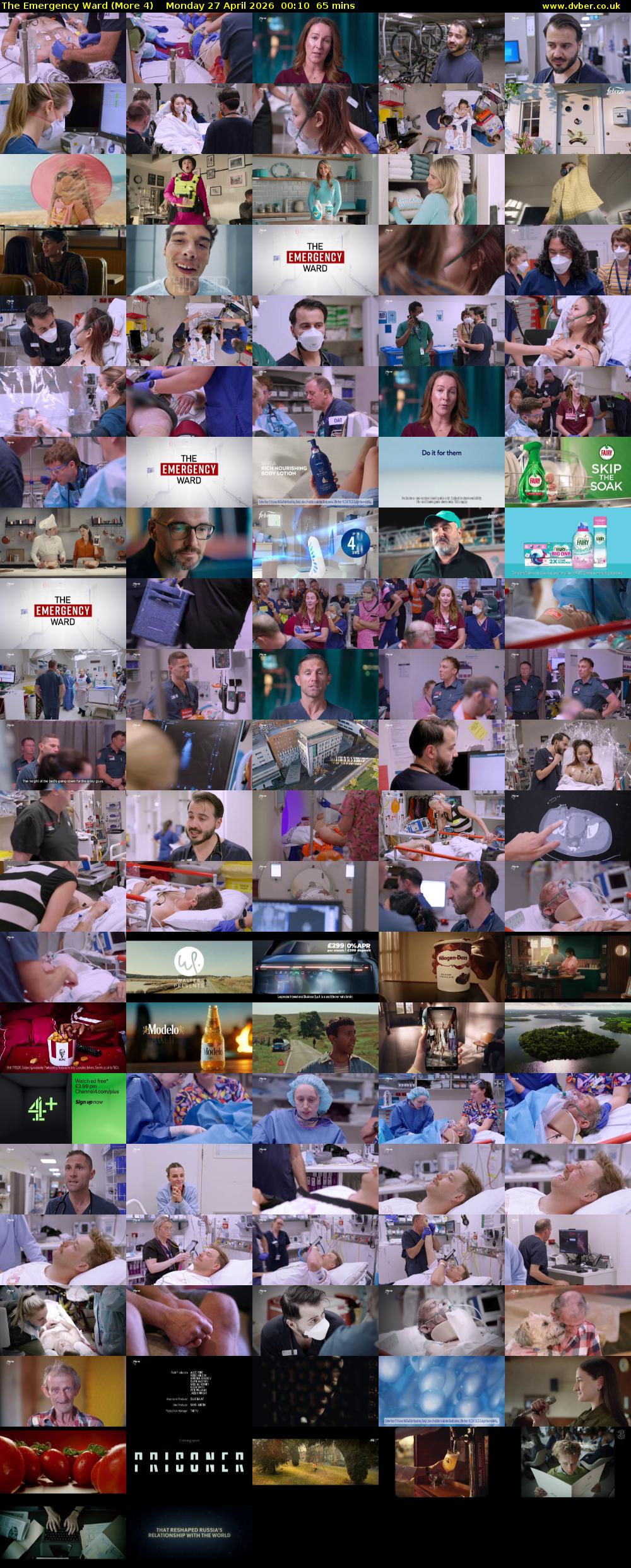 The Emergency Ward (More 4) Monday 27 April 2026 00:10 - 01:15