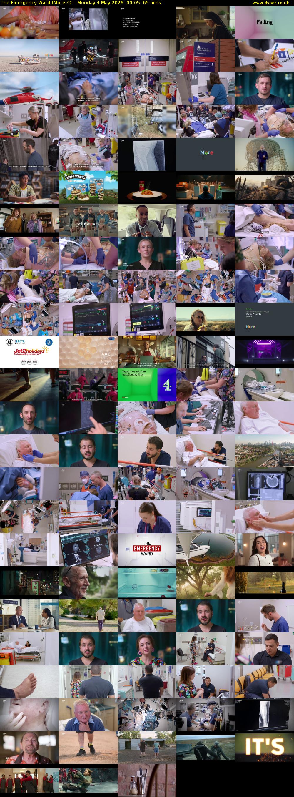 The Emergency Ward (More 4) Monday 4 May 2026 00:05 - 01:10