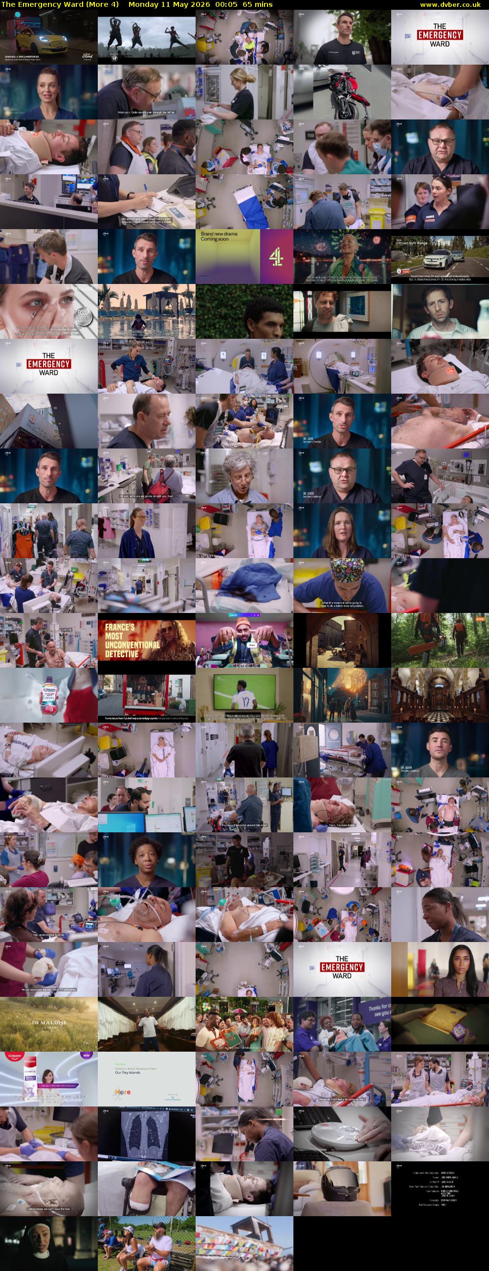 The Emergency Ward (More 4) Monday 11 May 2026 00:05 - 01:10