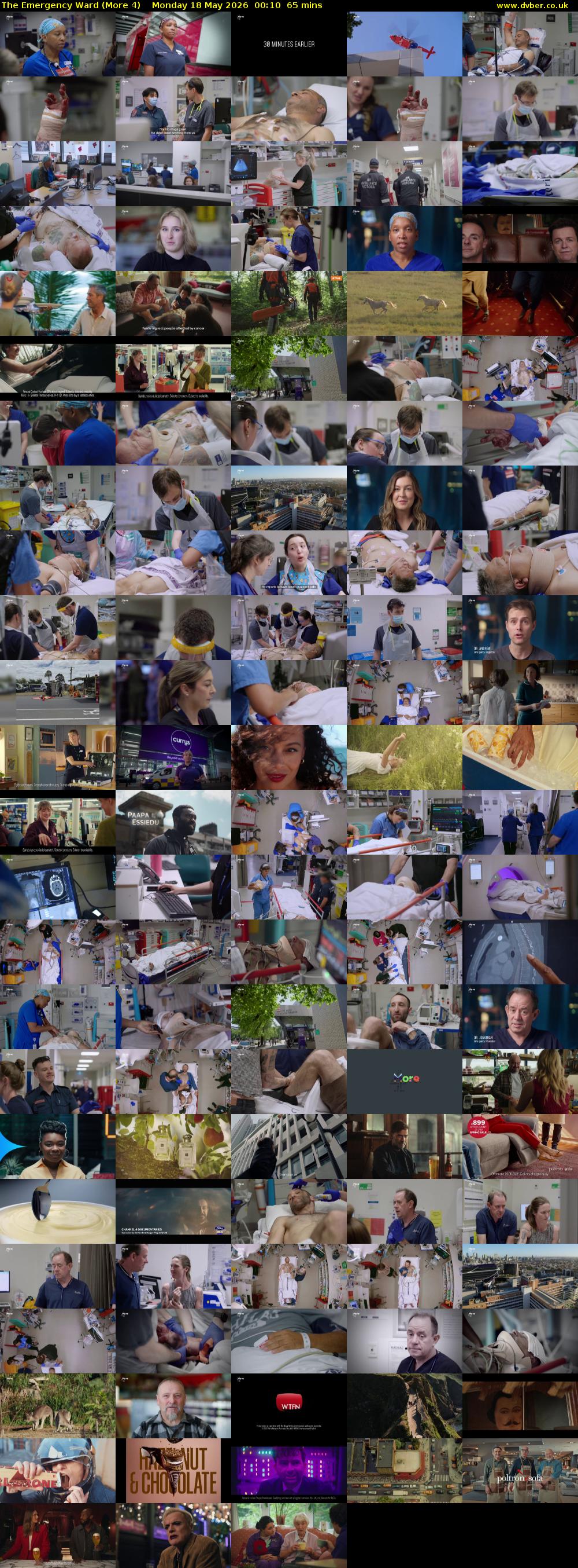 The Emergency Ward (More 4) Monday 18 May 2026 00:10 - 01:15