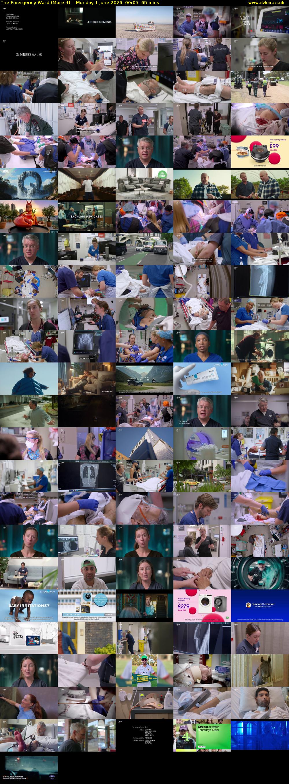 The Emergency Ward (More 4) Monday 1 June 2026 00:05 - 01:10