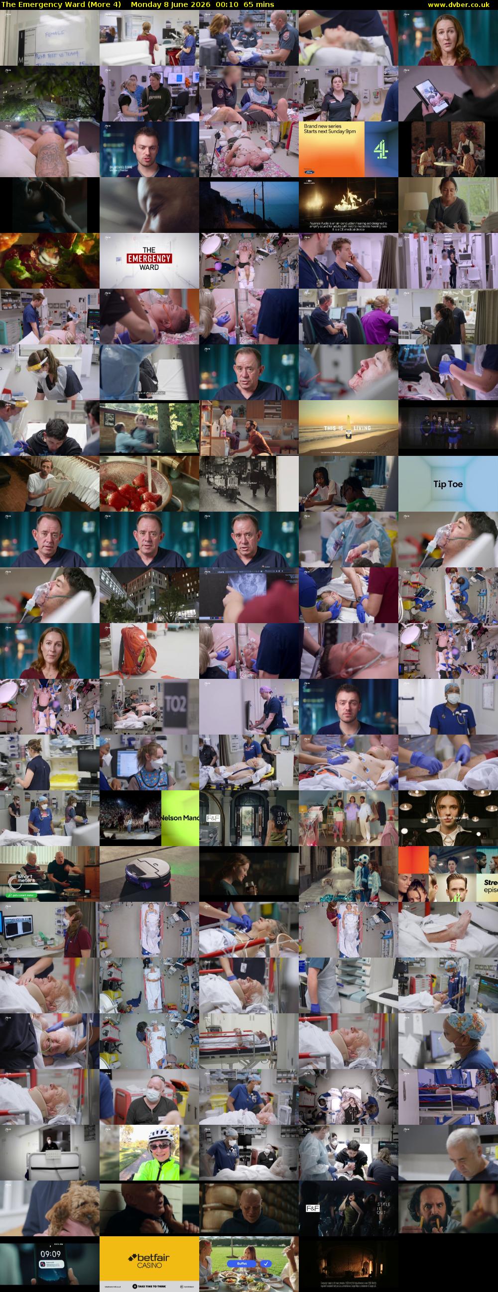 The Emergency Ward (More 4) Monday 8 June 2026 00:10 - 01:15