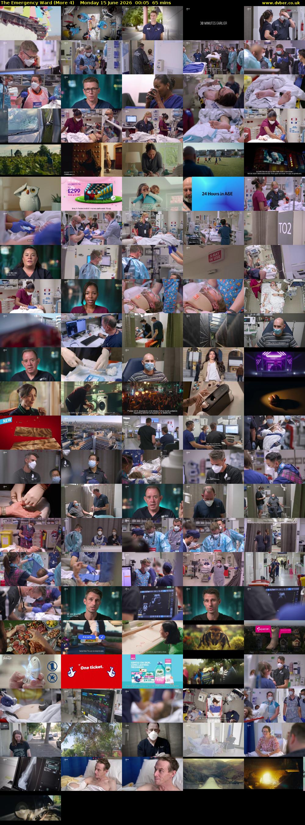 The Emergency Ward (More 4) Monday 15 June 2026 00:05 - 01:10