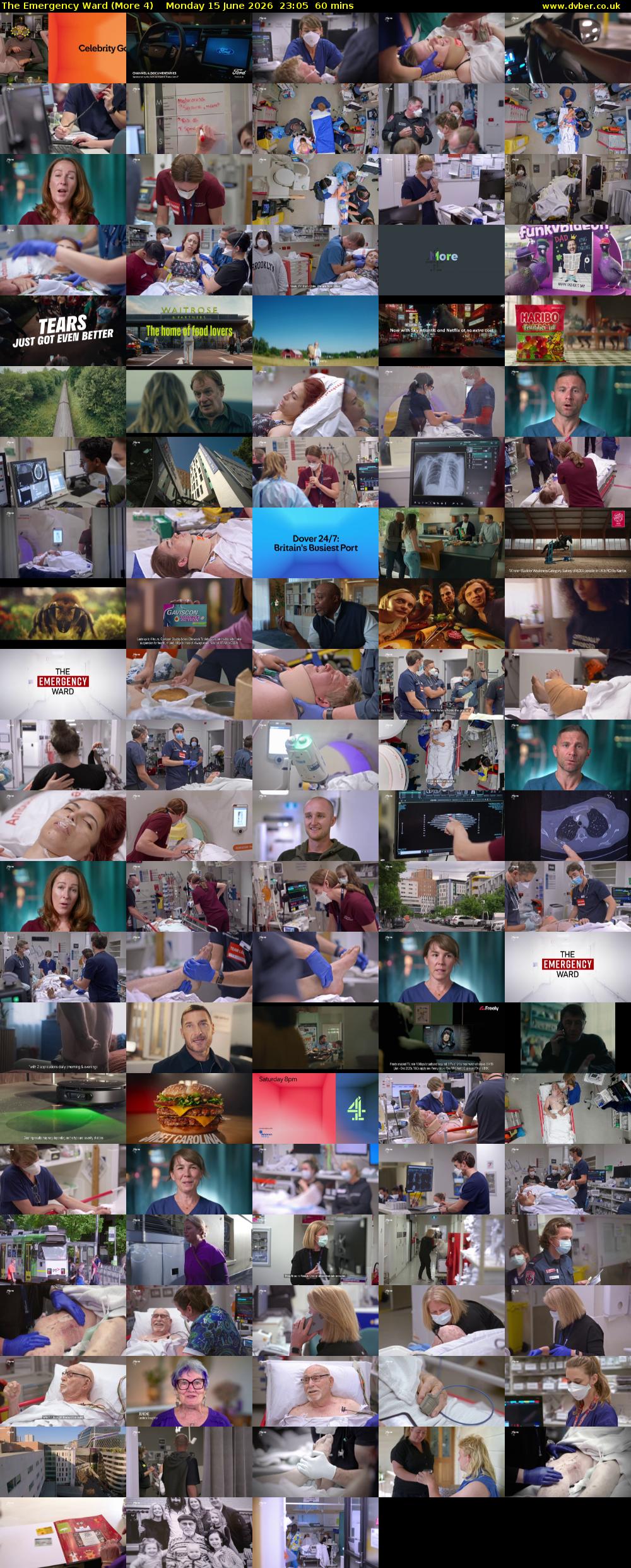 The Emergency Ward (More 4) Monday 15 June 2026 23:05 - 00:05