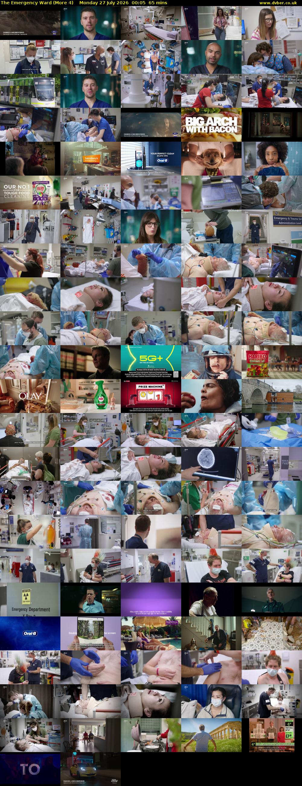 The Emergency Ward (More 4) Monday 27 July 2026 00:05 - 01:10