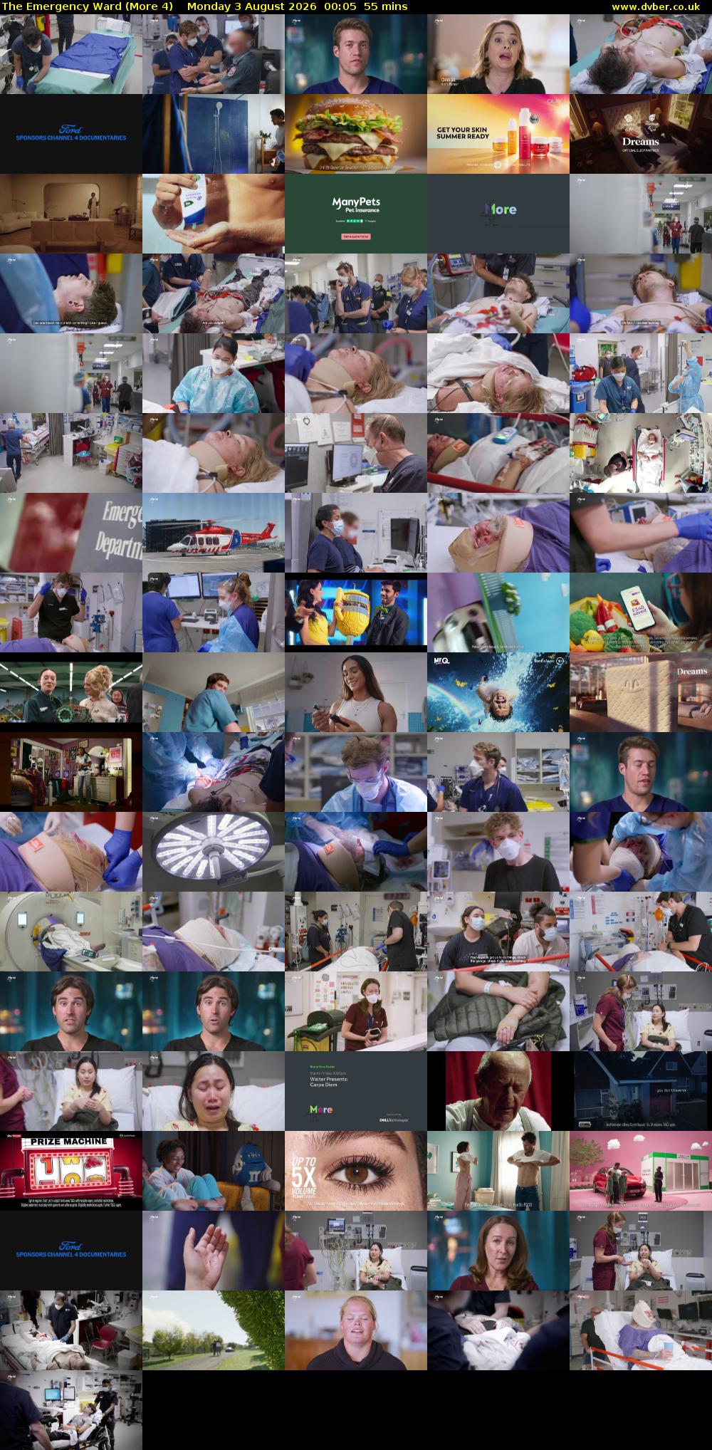 The Emergency Ward (More 4) Monday 3 August 2026 00:05 - 01:00