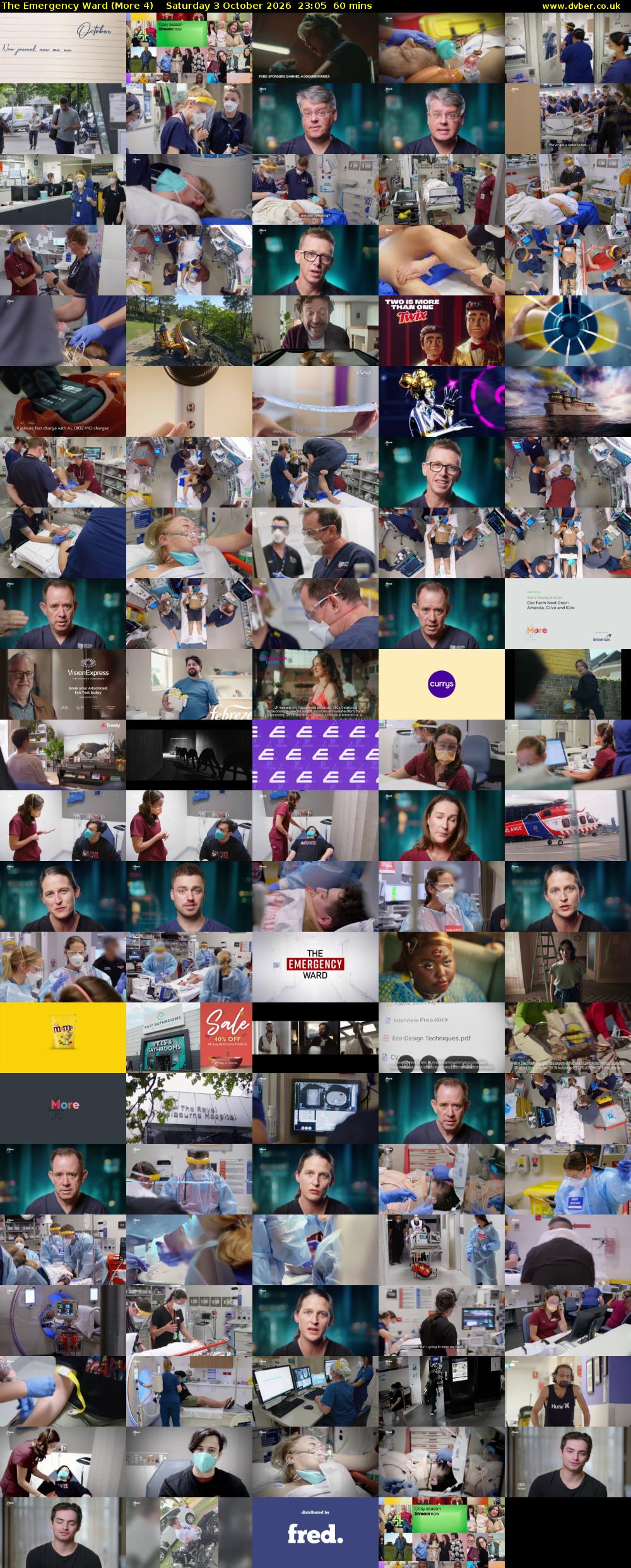 The Emergency Ward (More 4) Saturday 3 October 2026 23:05 - 00:05