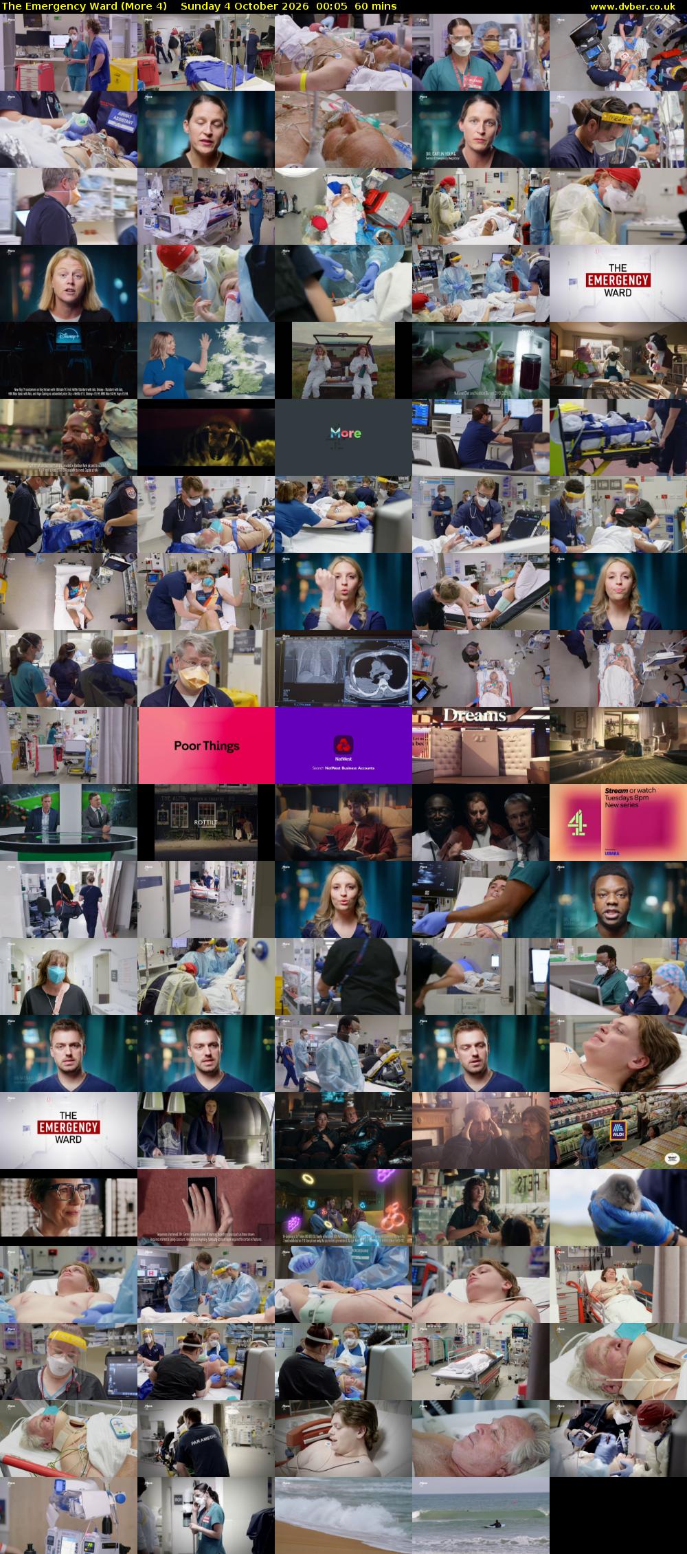 The Emergency Ward (More 4) Sunday 4 October 2026 00:05 - 01:05