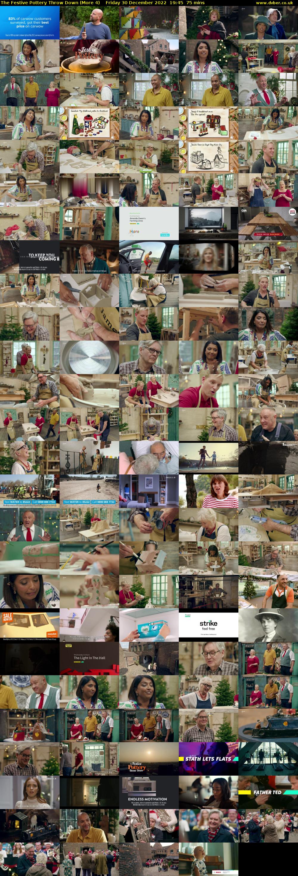 The Festive Pottery Throw Down (More 4) Friday 30 December 2022 19:45 - 21:00
