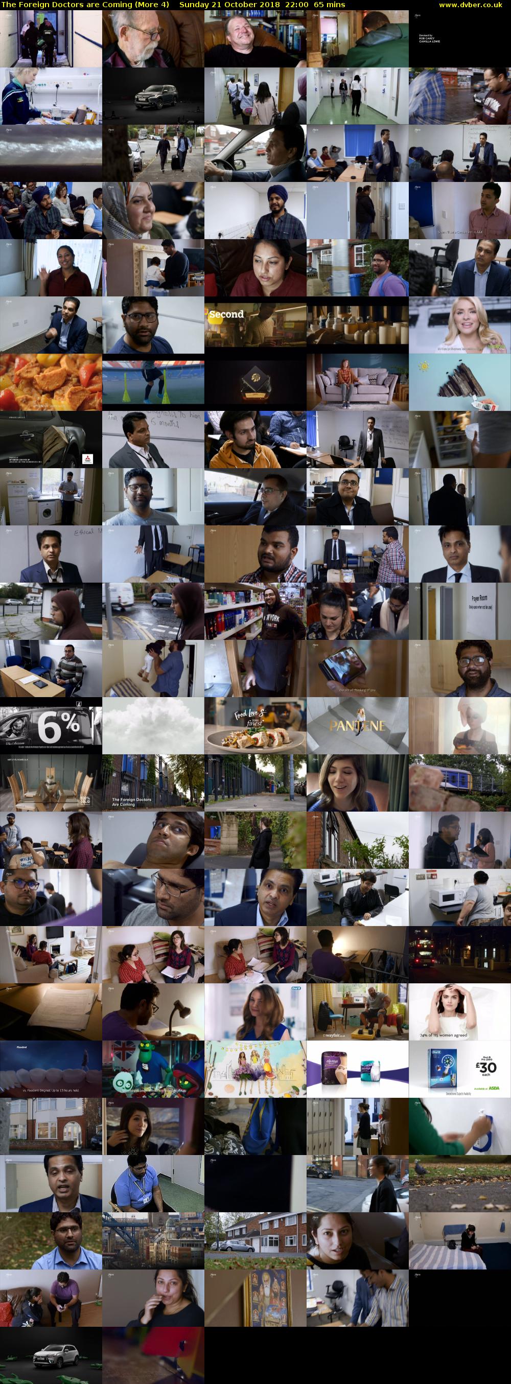 The Foreign Doctors are Coming (More 4) Sunday 21 October 2018 22:00 - 23:05