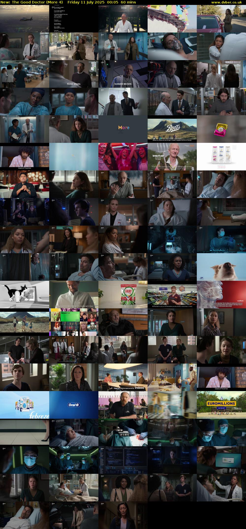 The Good Doctor (More 4) Friday 11 July 2025 00:05 - 01:05