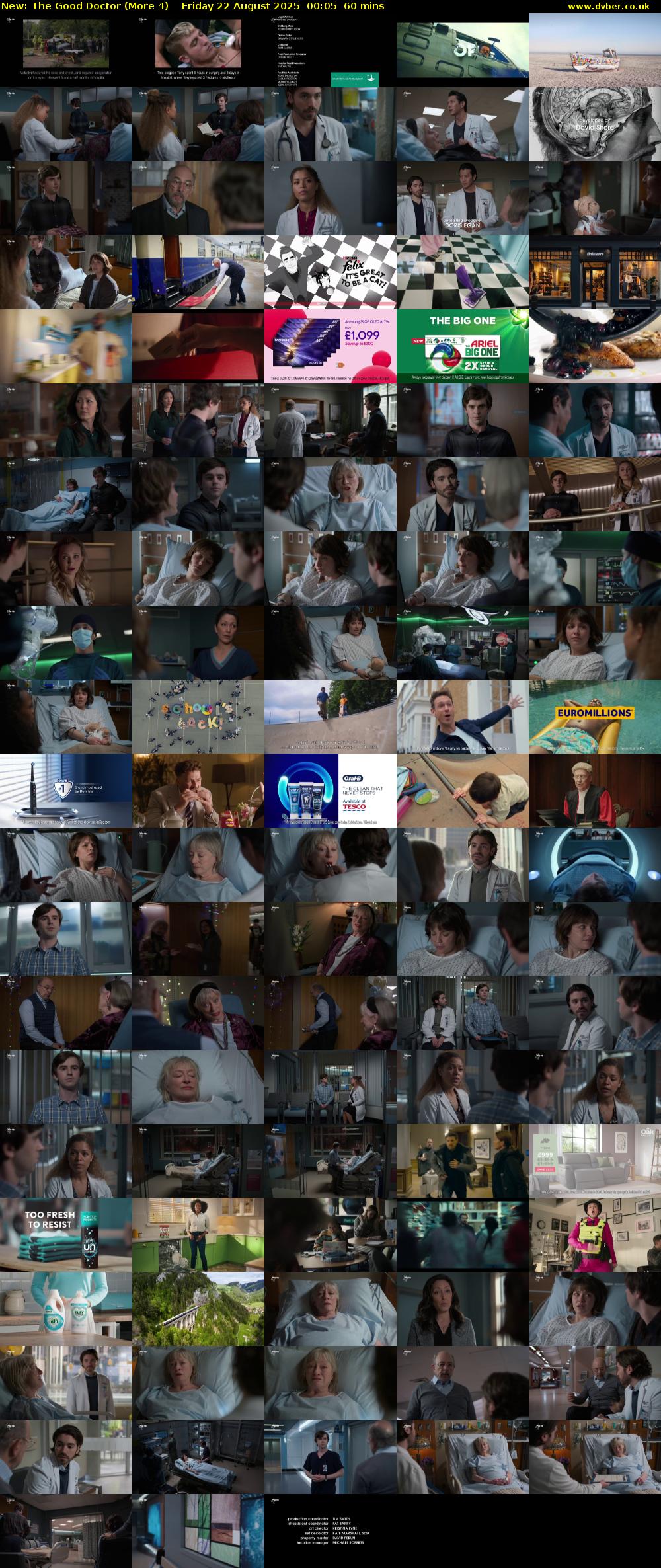The Good Doctor (More 4) Friday 22 August 2025 00:05 - 01:05
