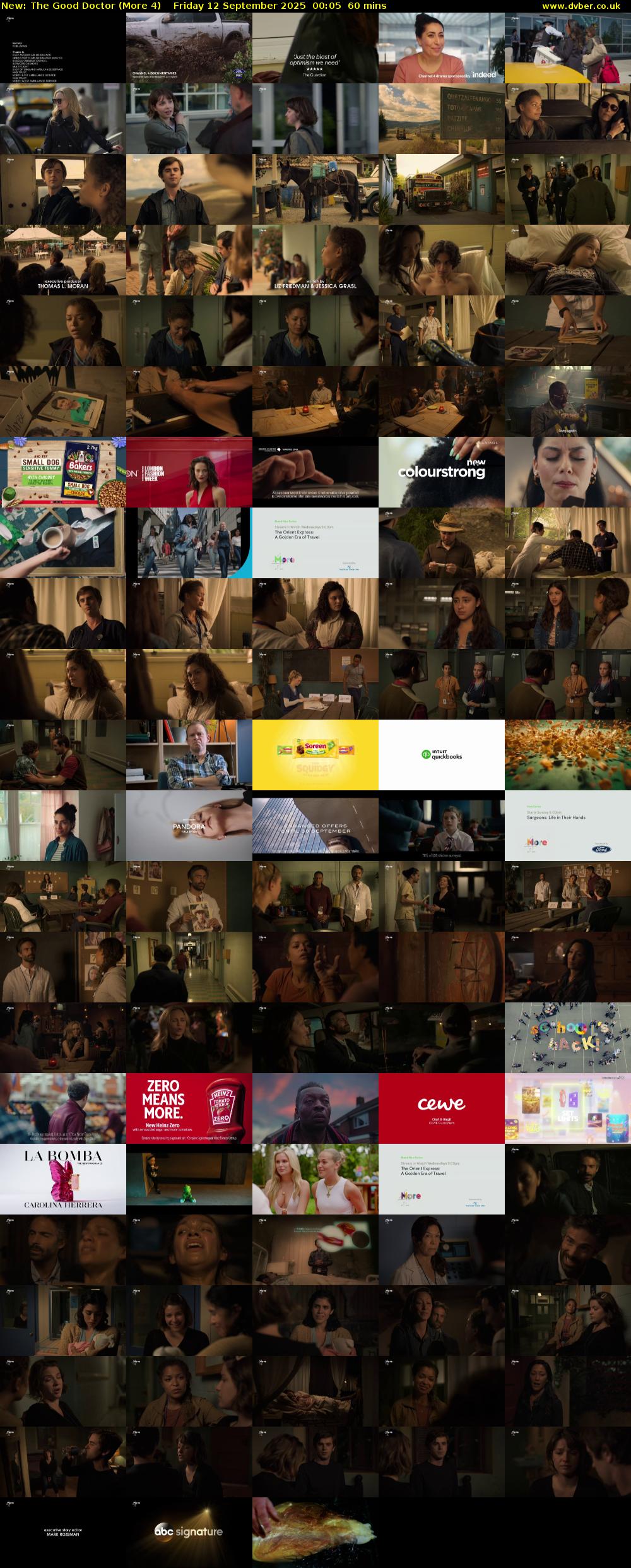 The Good Doctor (More 4) Friday 12 September 2025 00:05 - 01:05