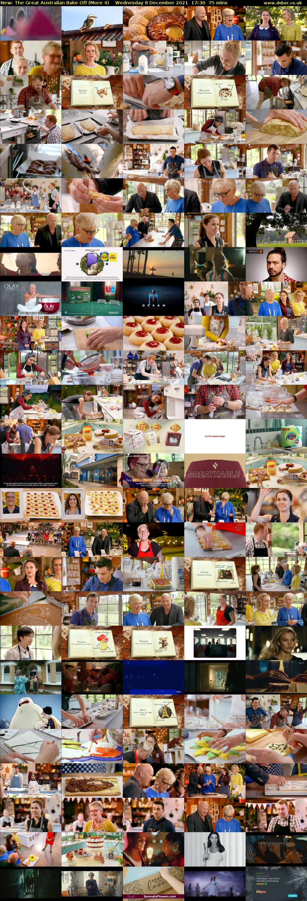 The Great Australian Bake Off (More 4) Wednesday 8 December 2021 17:30 - 18:45