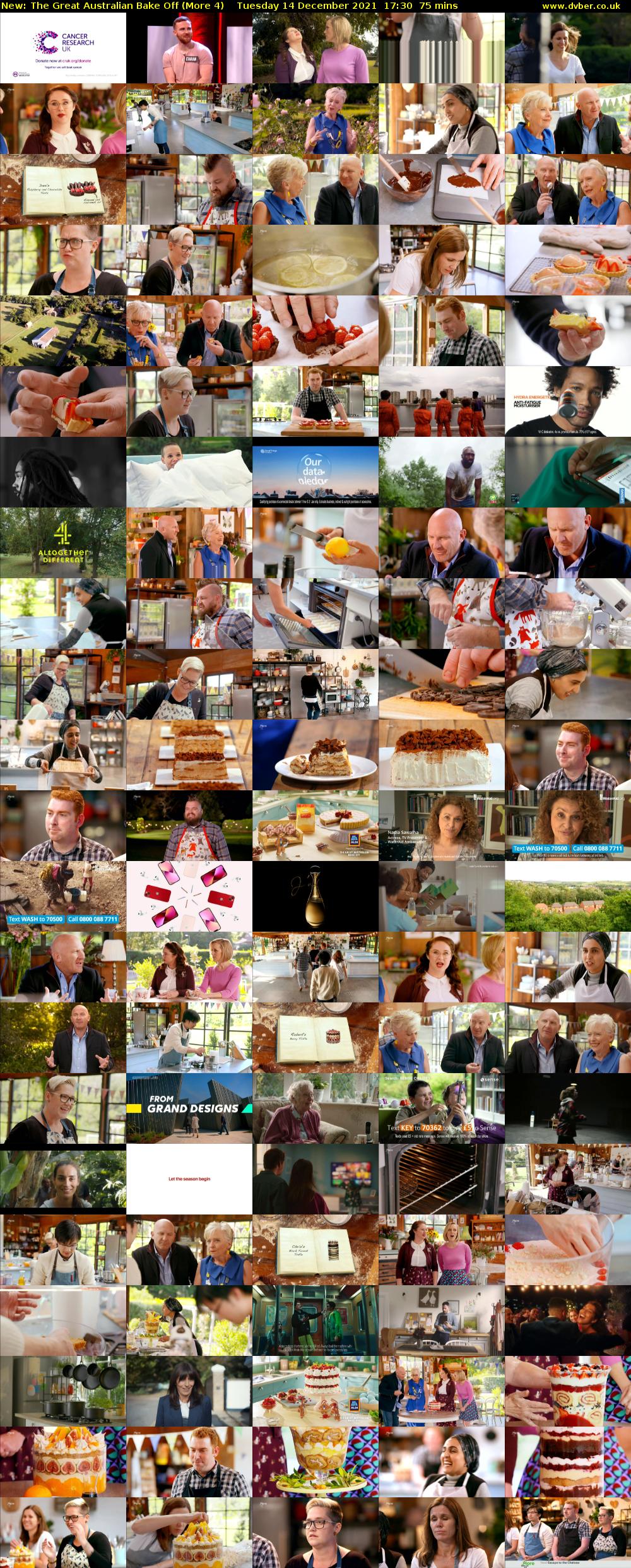 The Great Australian Bake Off (More 4) Tuesday 14 December 2021 17:30 - 18:45