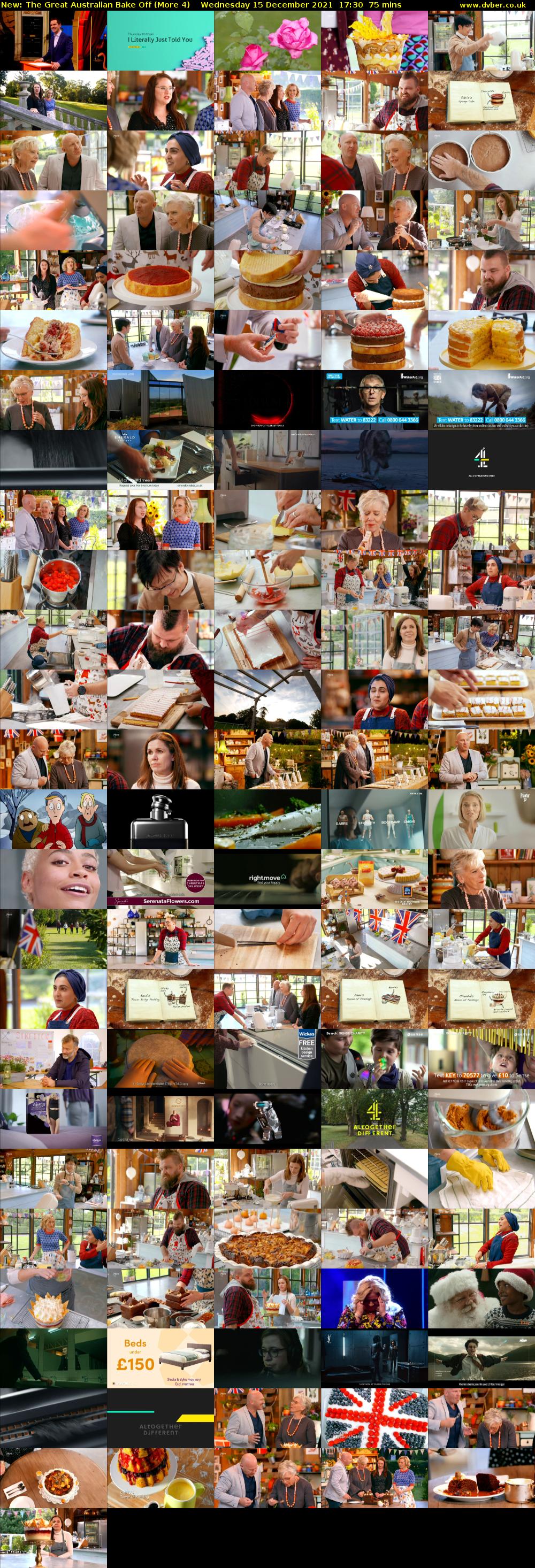 The Great Australian Bake Off (More 4) Wednesday 15 December 2021 17:30 - 18:45
