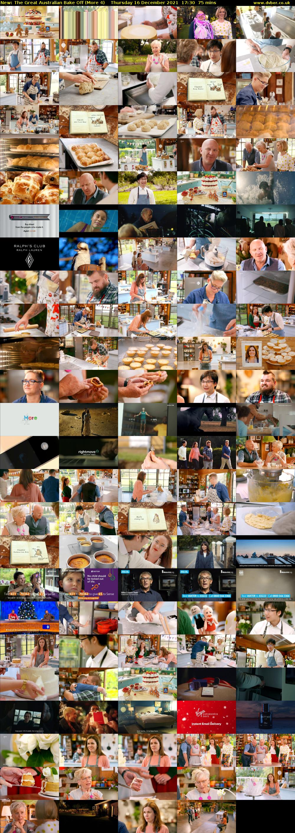 The Great Australian Bake Off (More 4) Thursday 16 December 2021 17:30 - 18:45