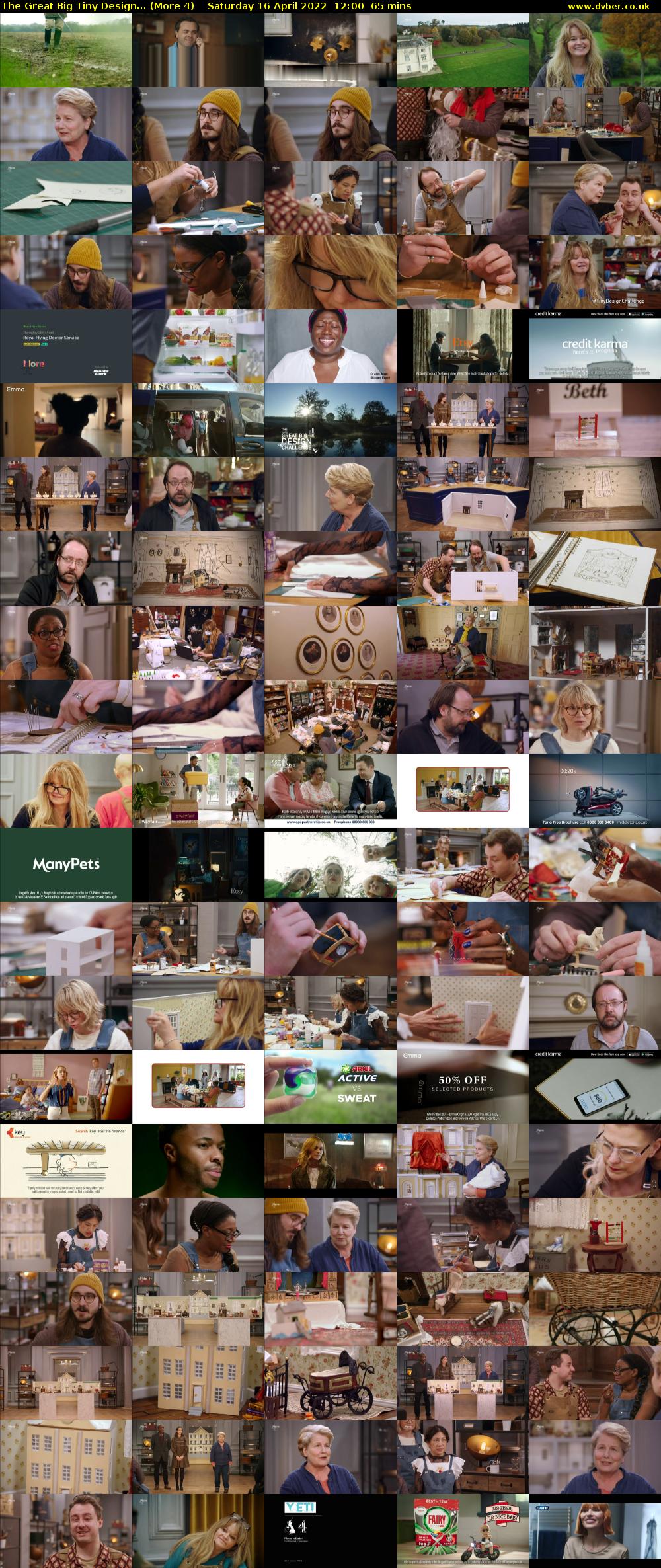 The Great Big Tiny Design... (More 4) Saturday 16 April 2022 12:00 - 13:05