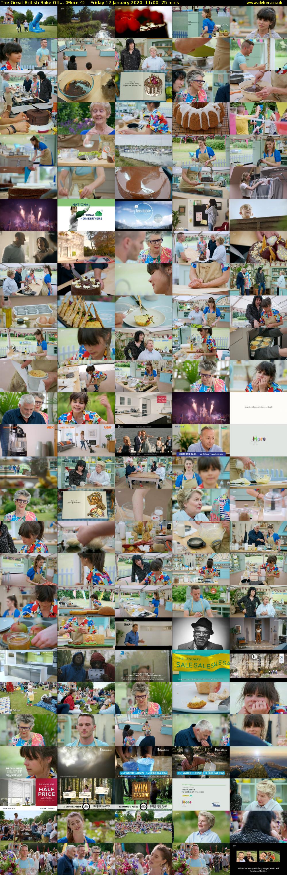 The Great British Bake Off... (More 4) Friday 17 January 2020 11:00 - 12:15