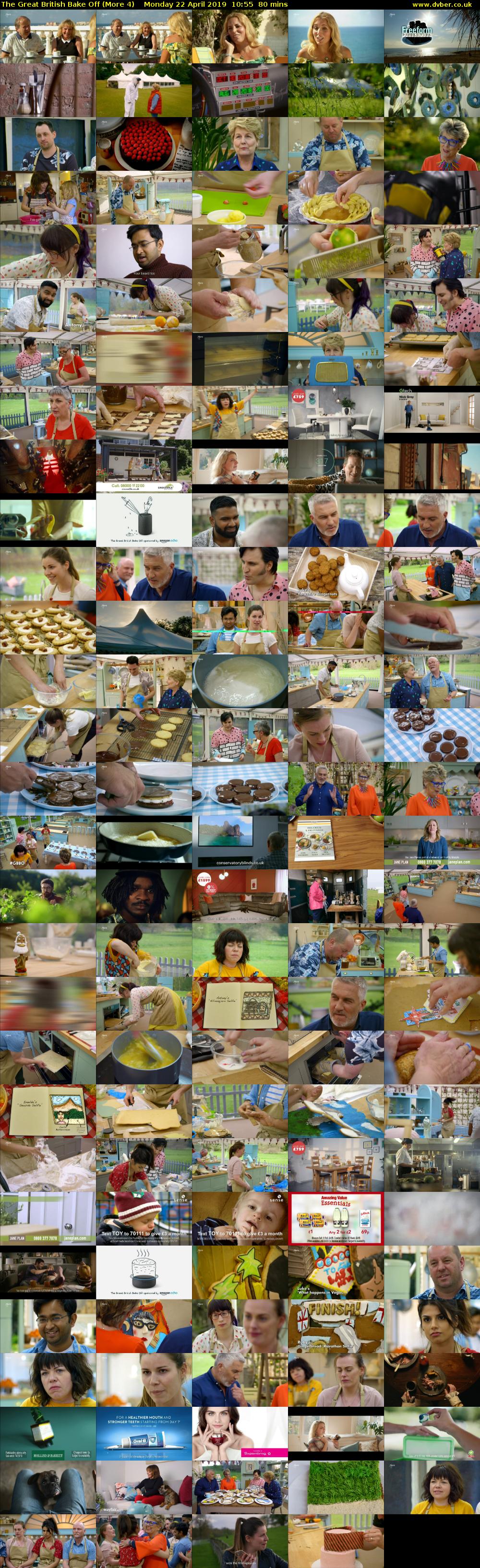 The Great British Bake Off (More 4) Monday 22 April 2019 10:55 - 12:15